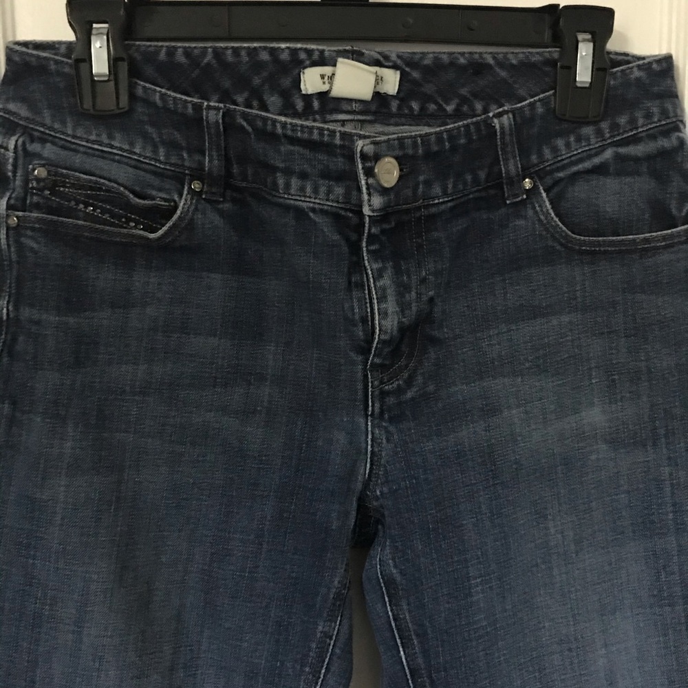 White House Black Market blanc straight jeans 6R - Picture 4 of 7